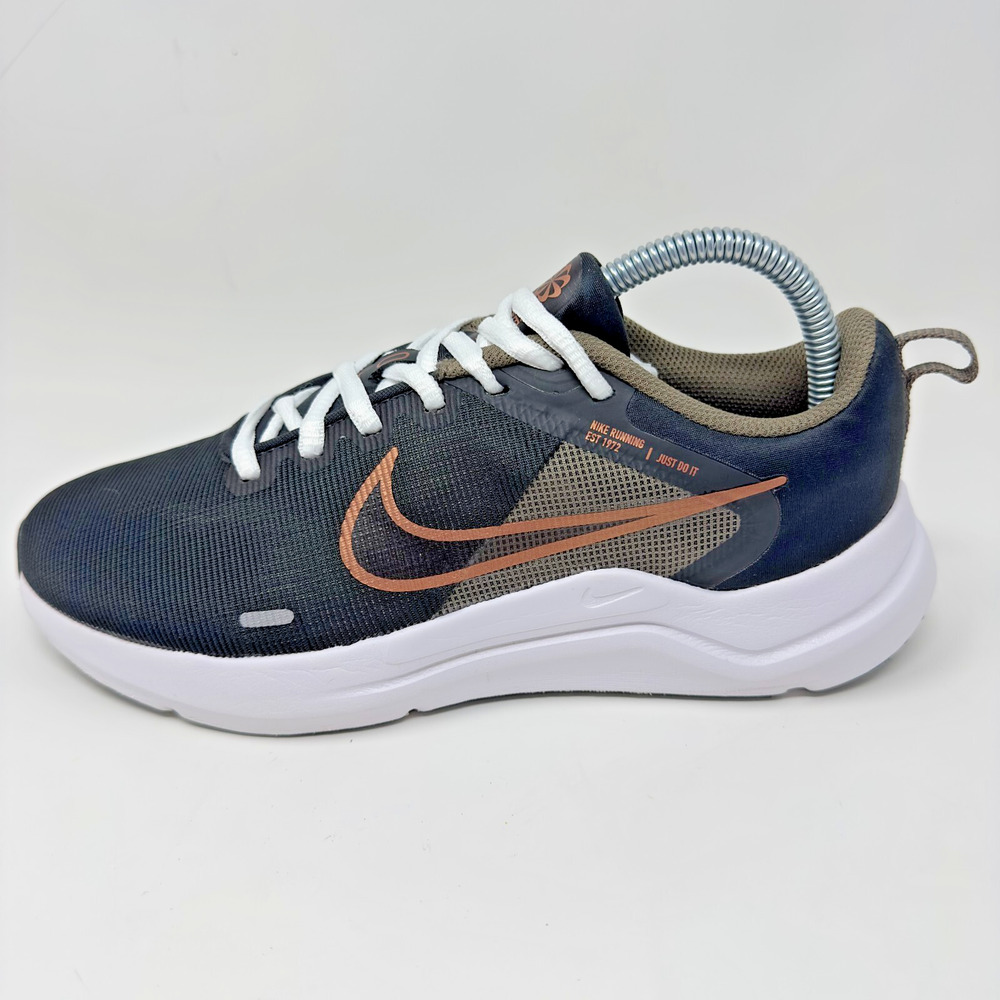 Nike Running Shoes Womens Size 7.5 Downshifter 12 Gray Copper Walking Gym Road